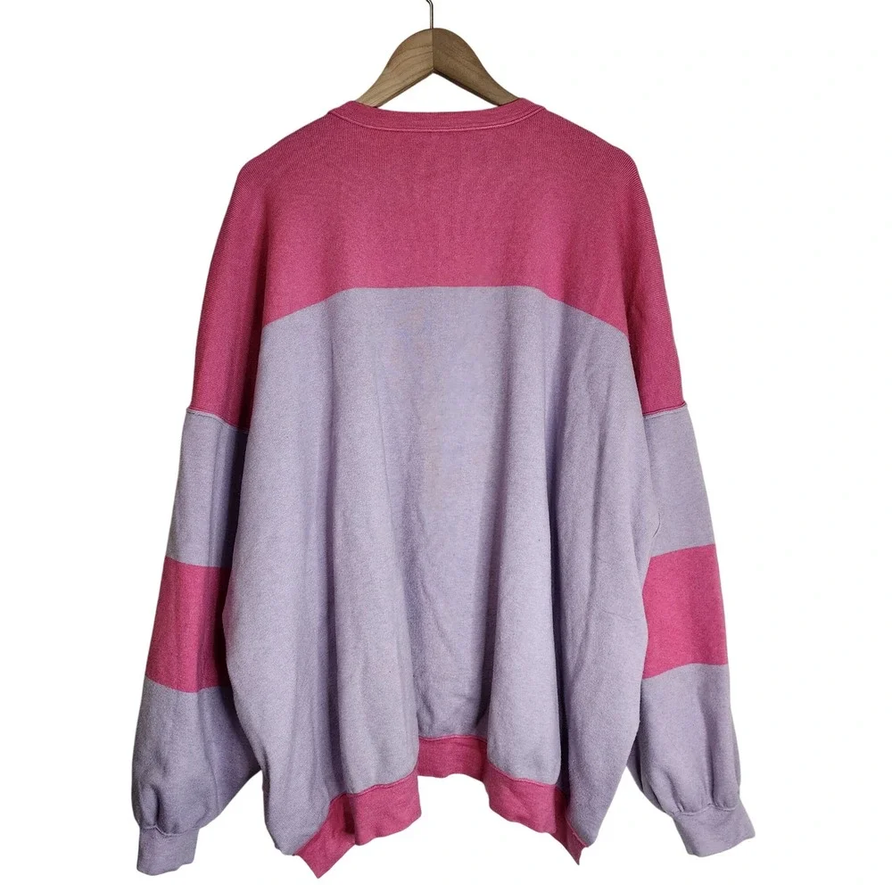 Free People Sweater Women's Medium‎ Oversized Pullover Knit Uptown Colorblock